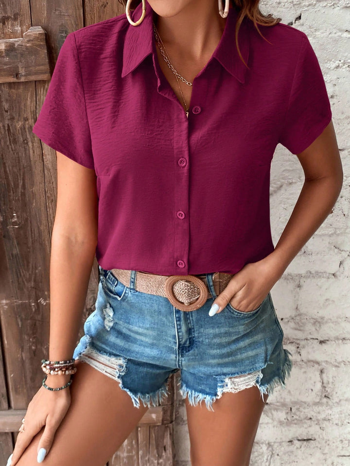 Tricou SHEIN, vișiniu