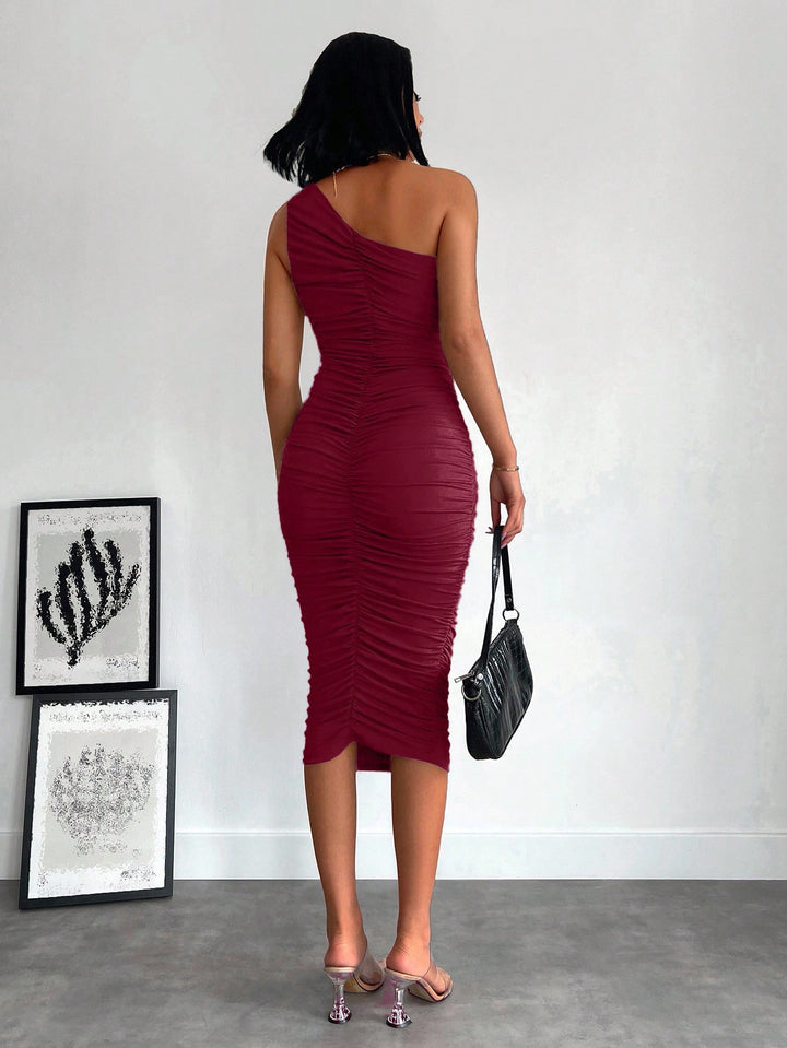 Rochie midi SHEIN, vișiniu