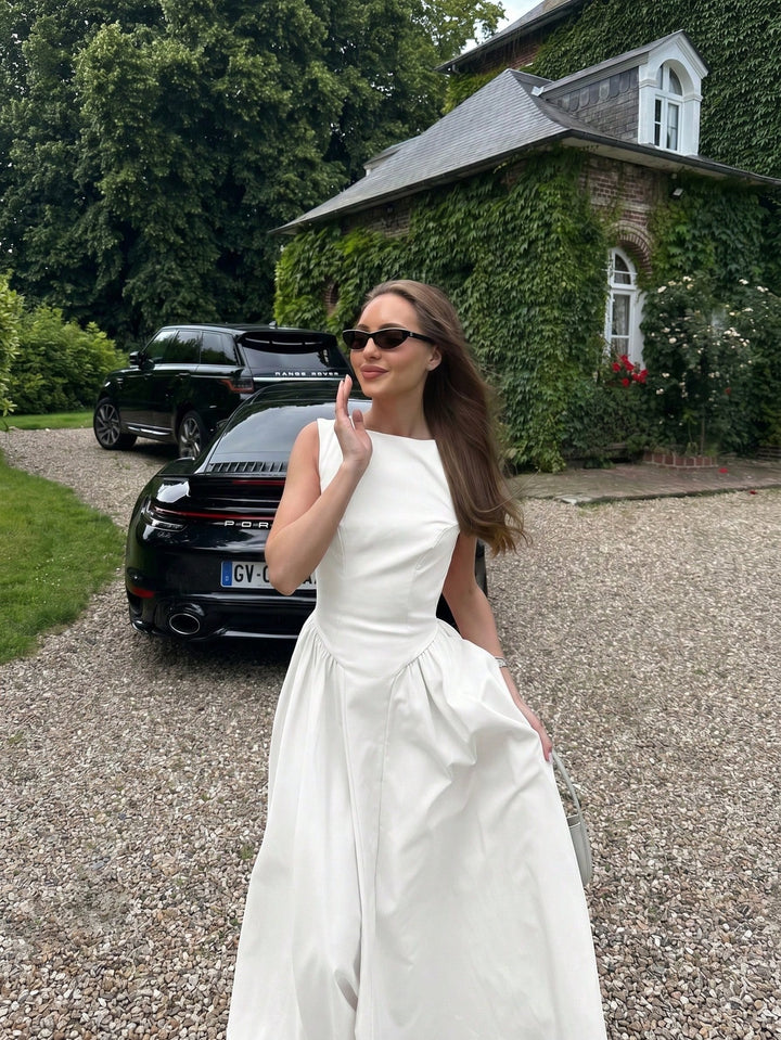 Rochie midi SHEIN, alb