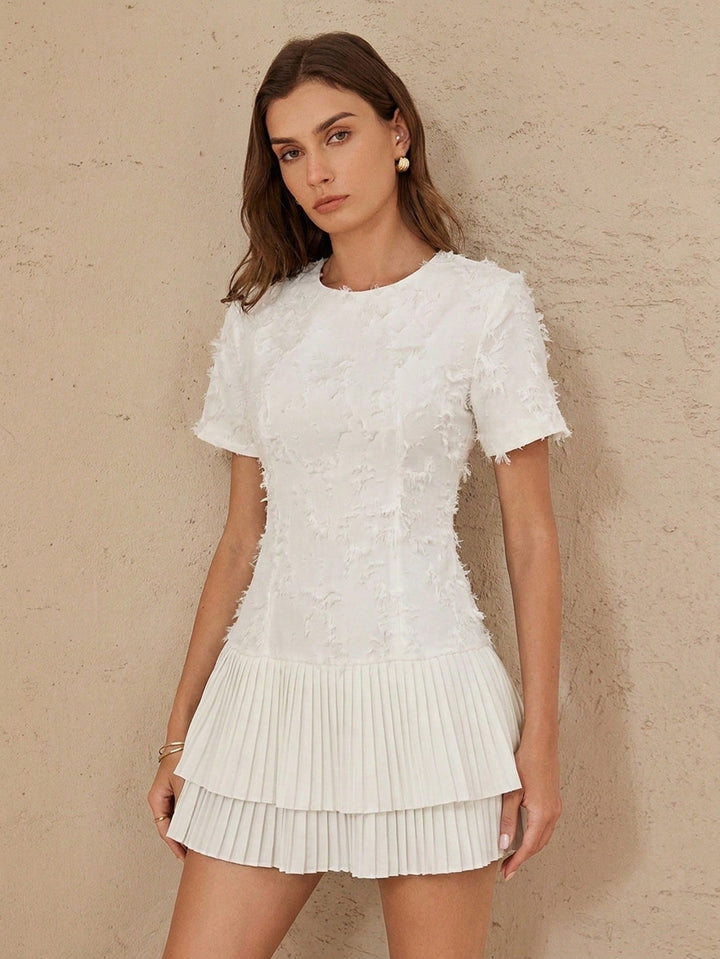 Rochie mini SHEIN, alb
