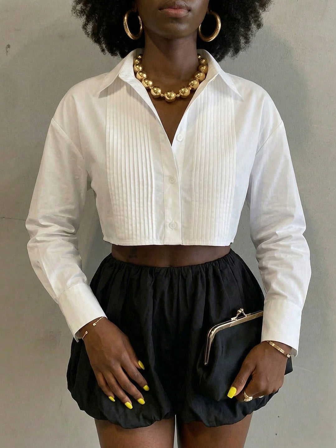 Pantaloni scurți SHEIN, negru