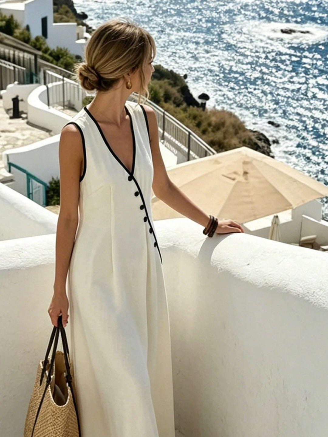 Rochie maxi SHEIN, bej