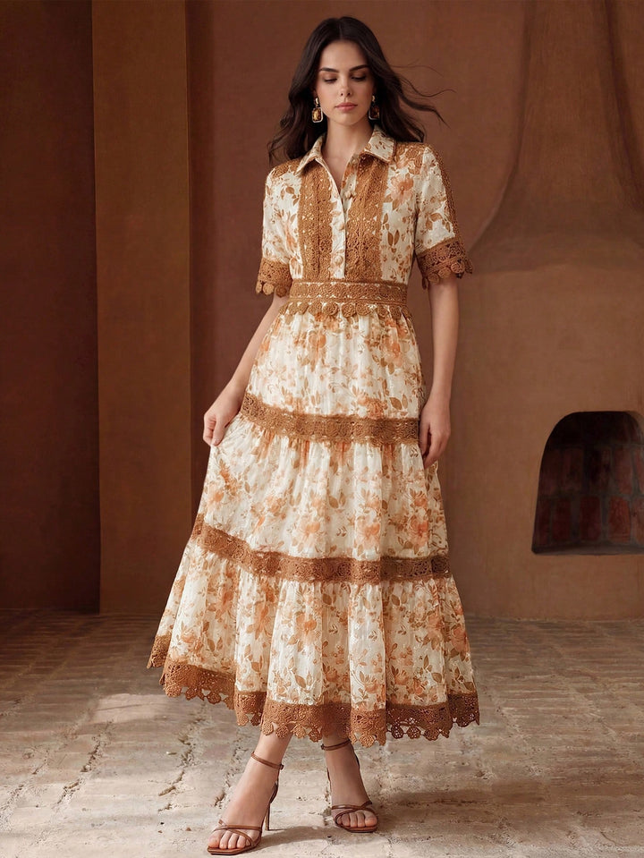 Rochie maxi SHEIN, portocaliu