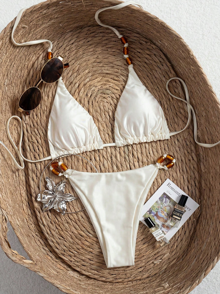 Set bikini de baie SHEIN, bej