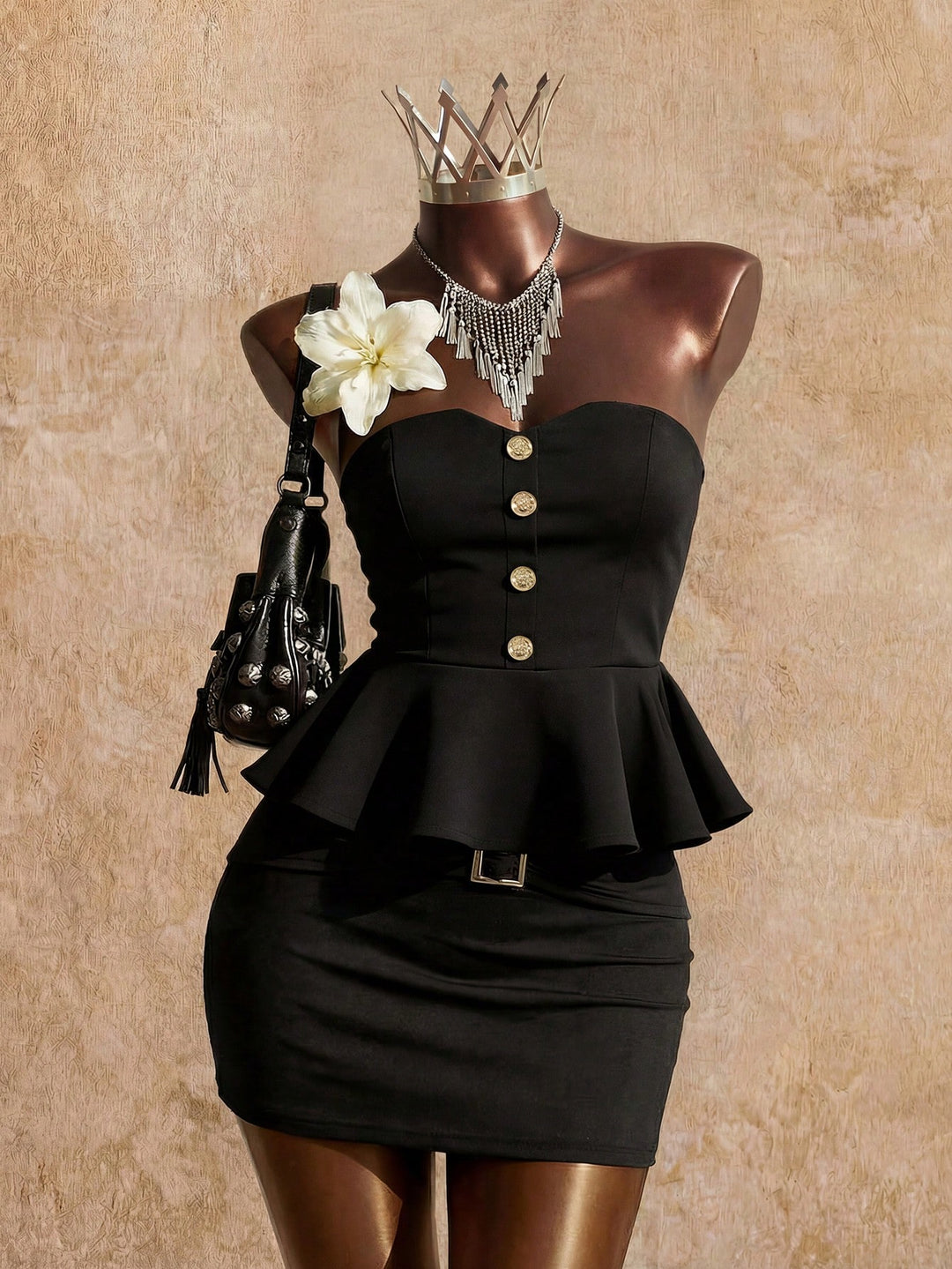 Top SHEIN, negru