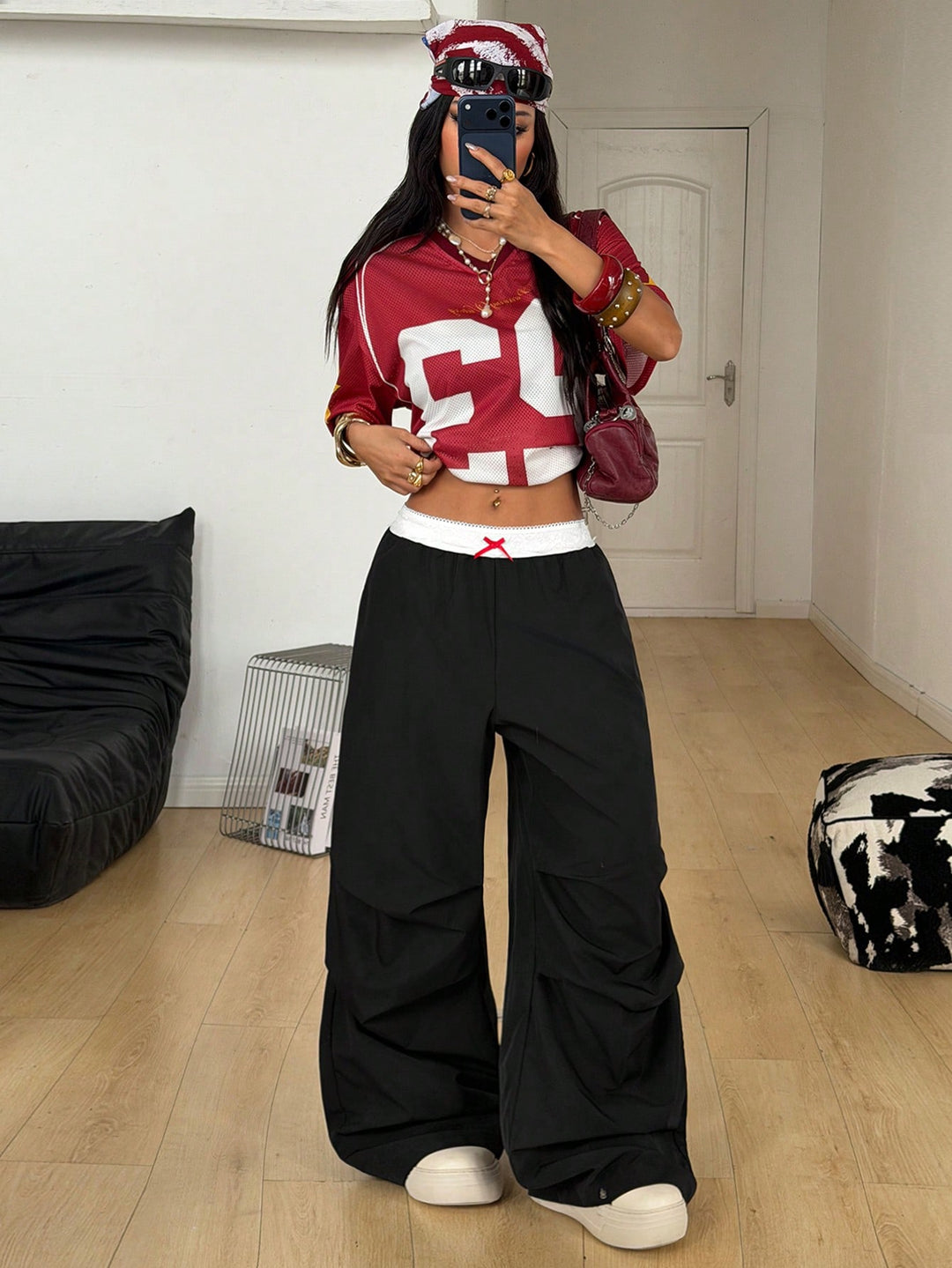 Pantaloni SHEIN, negru