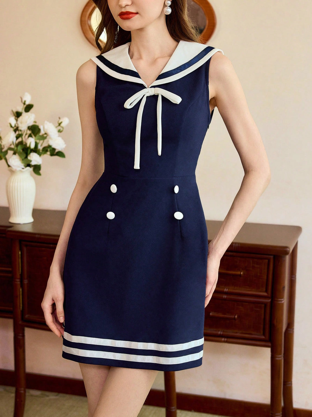 Rochie scurtă SHEIN, albastru