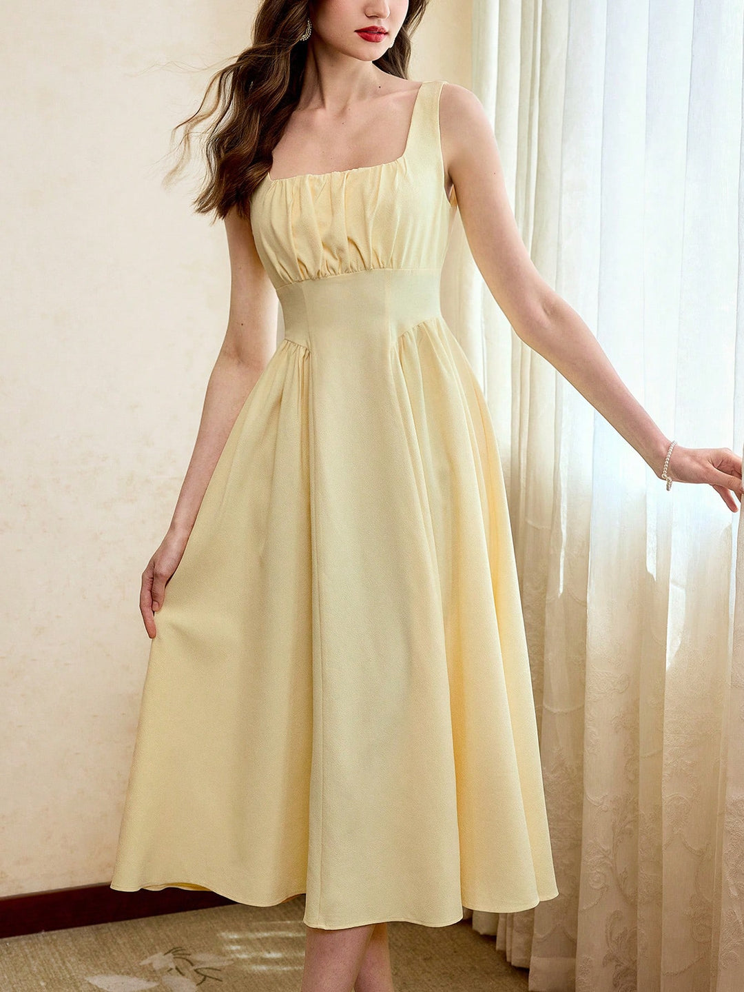 Rochie maxi SHEIN, galben