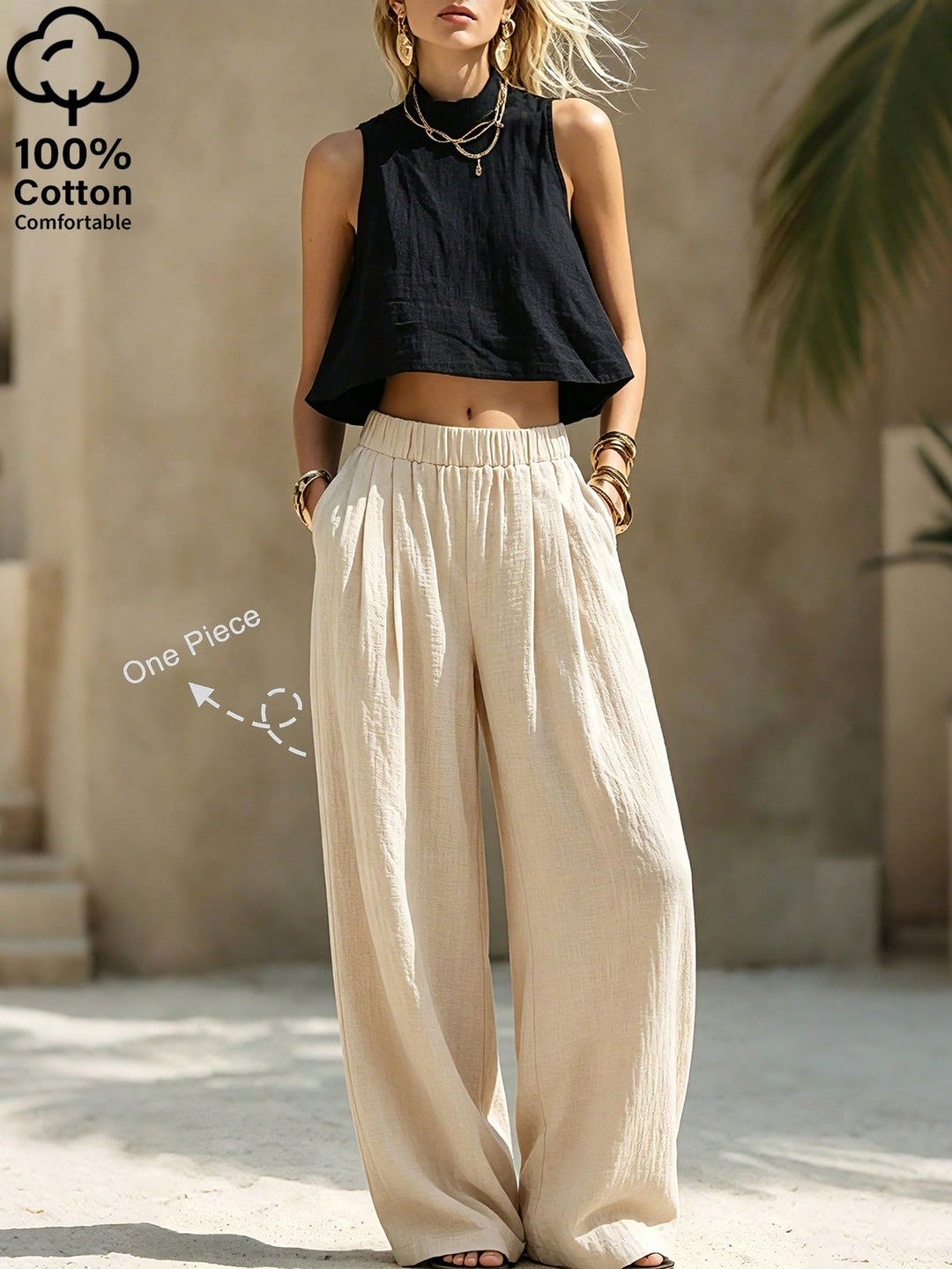 Pantaloni SHEIN, bej