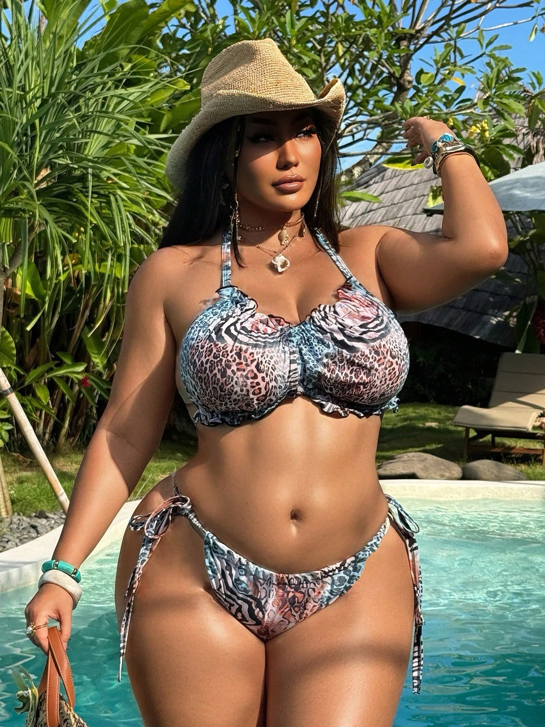 Set bikini de baie SHEIN, mix culori