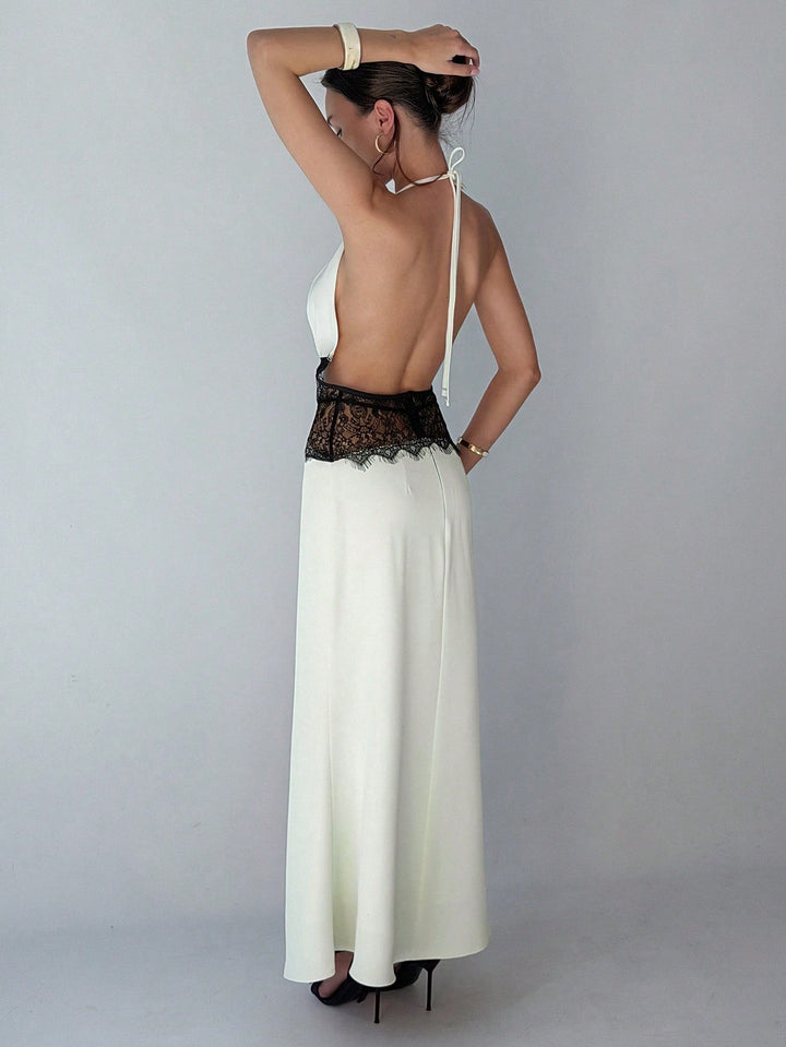 Rochie maxi SHEIN, alb