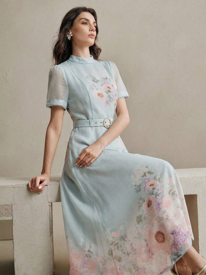 Rochie midi SHEIN, albastru