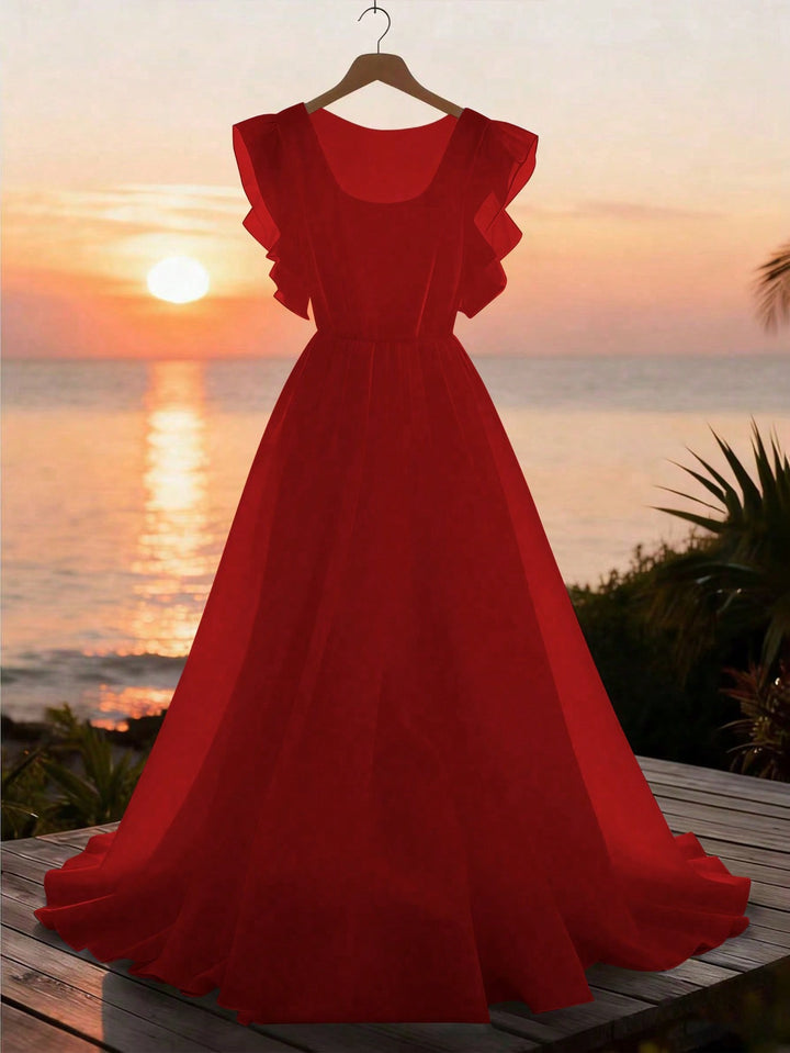 Rochie maxi SHEIN, vișiniu