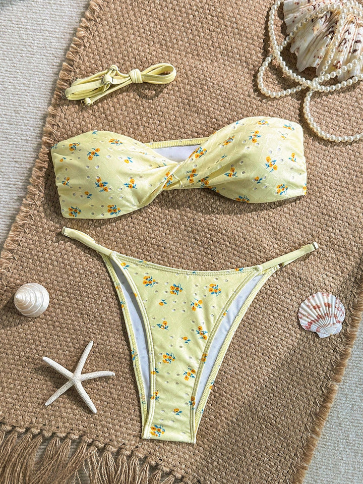 Set bikini SHEIN, galben