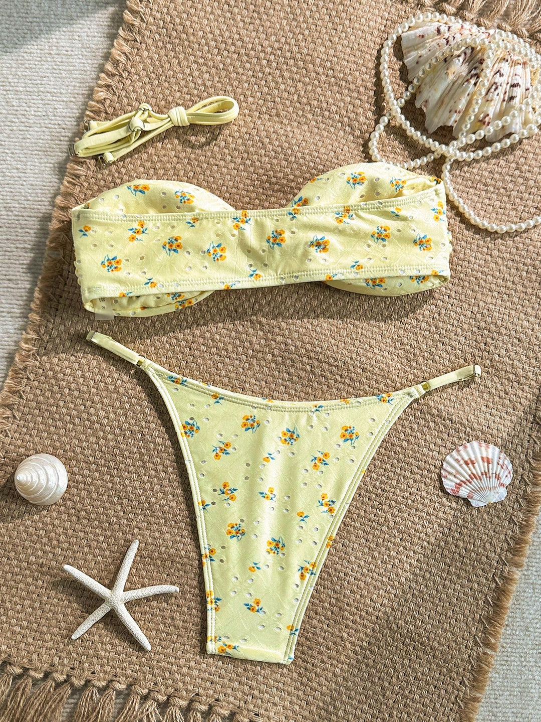 Set bikini SHEIN, galben