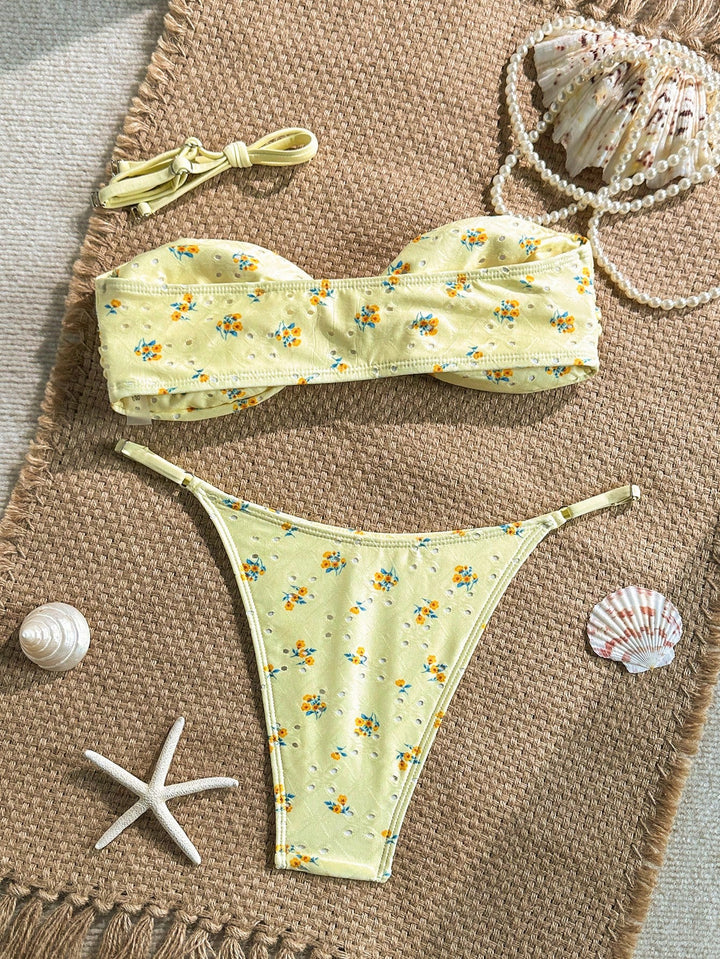 Set bikini SHEIN, galben