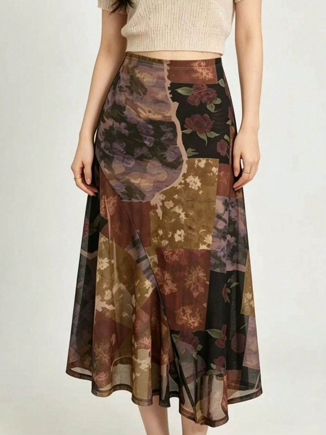 SHEIN maxi szoknya, többszínű