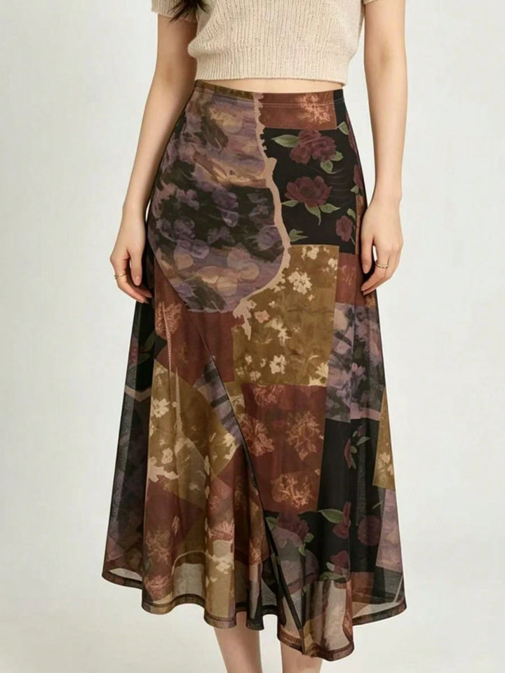 SHEIN maxi szoknya, többszínű