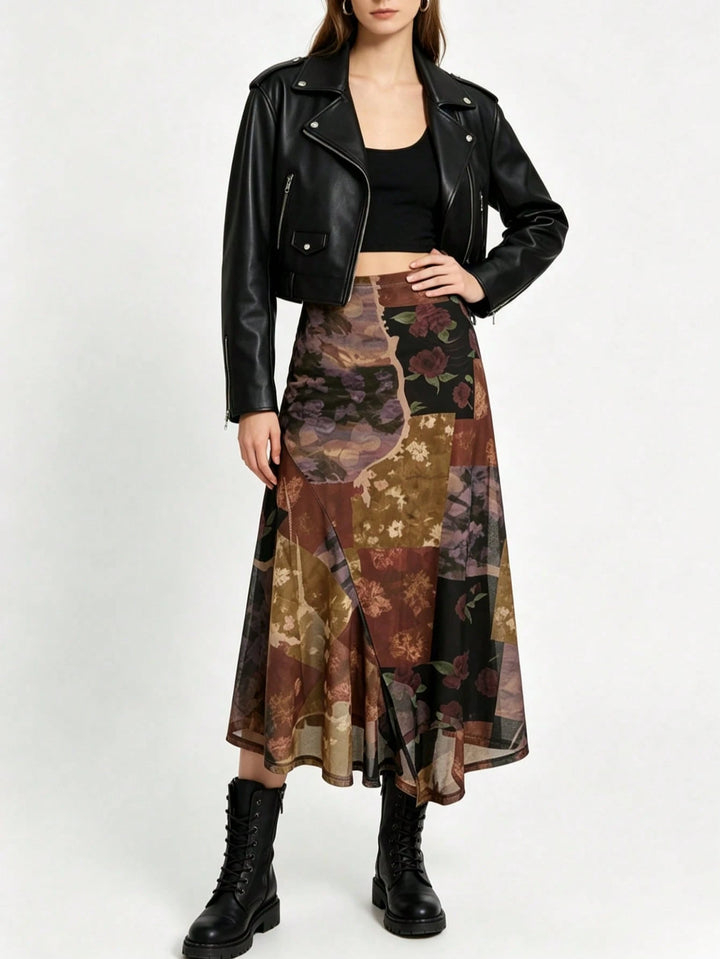 SHEIN maxi szoknya, többszínű