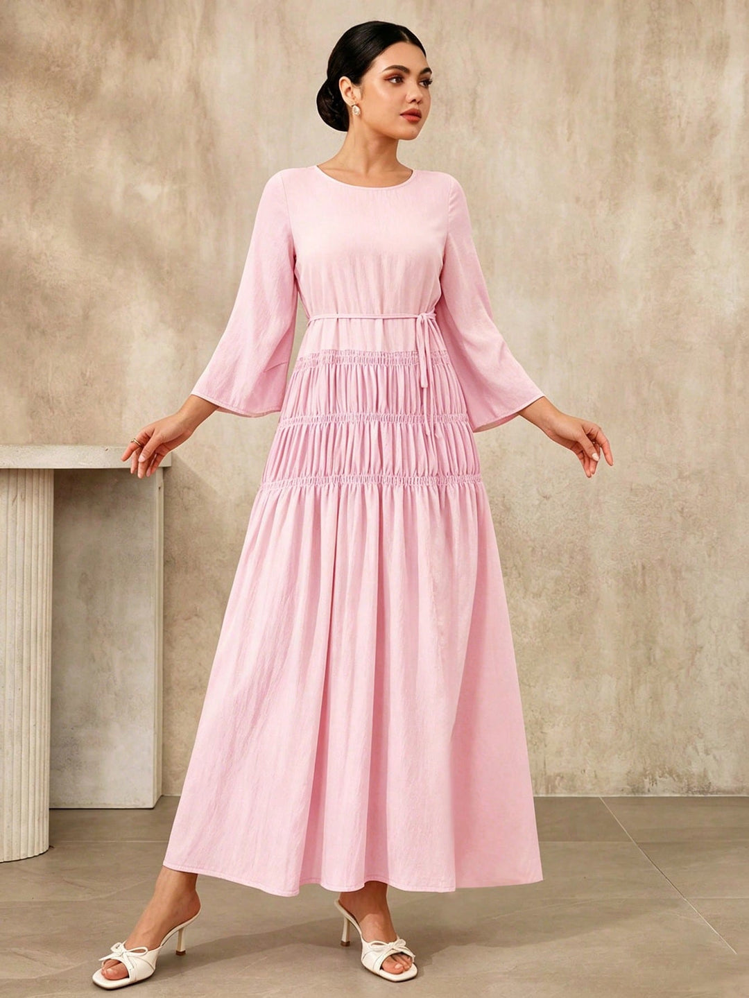 Rochie maxi SHEIN, roz