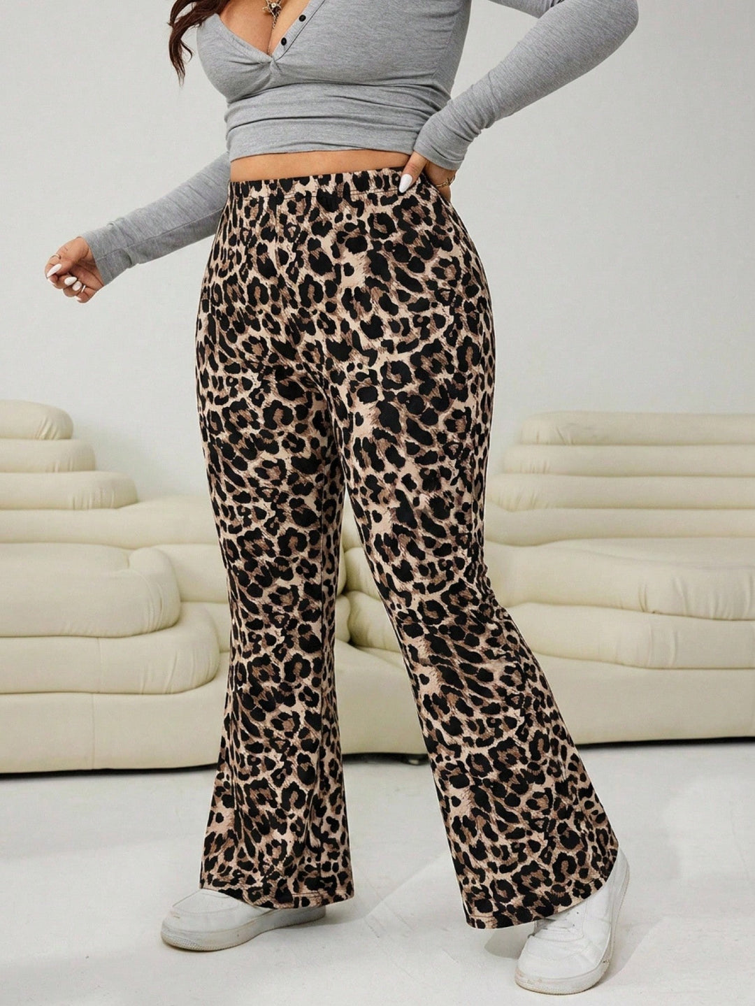 Pantaloni SHEIN, maro