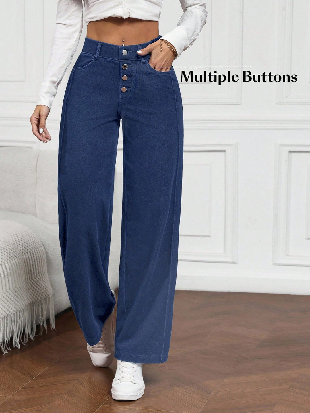 Jeans SHEIN, albastru