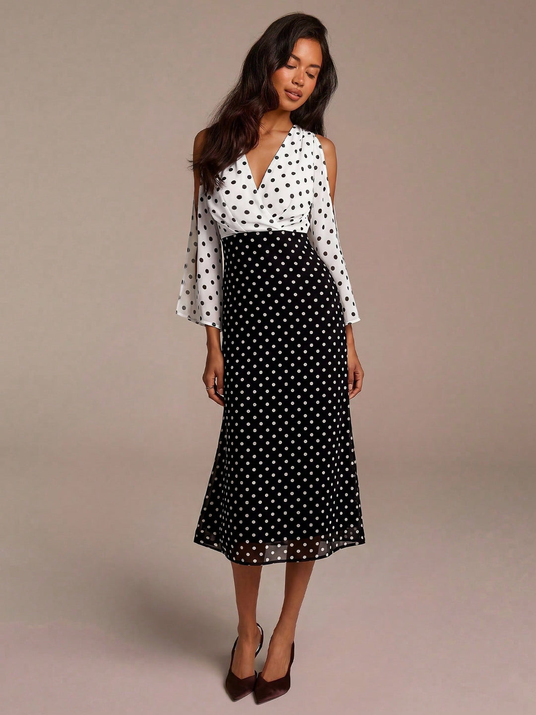 Rochie midi SHEIN, negru