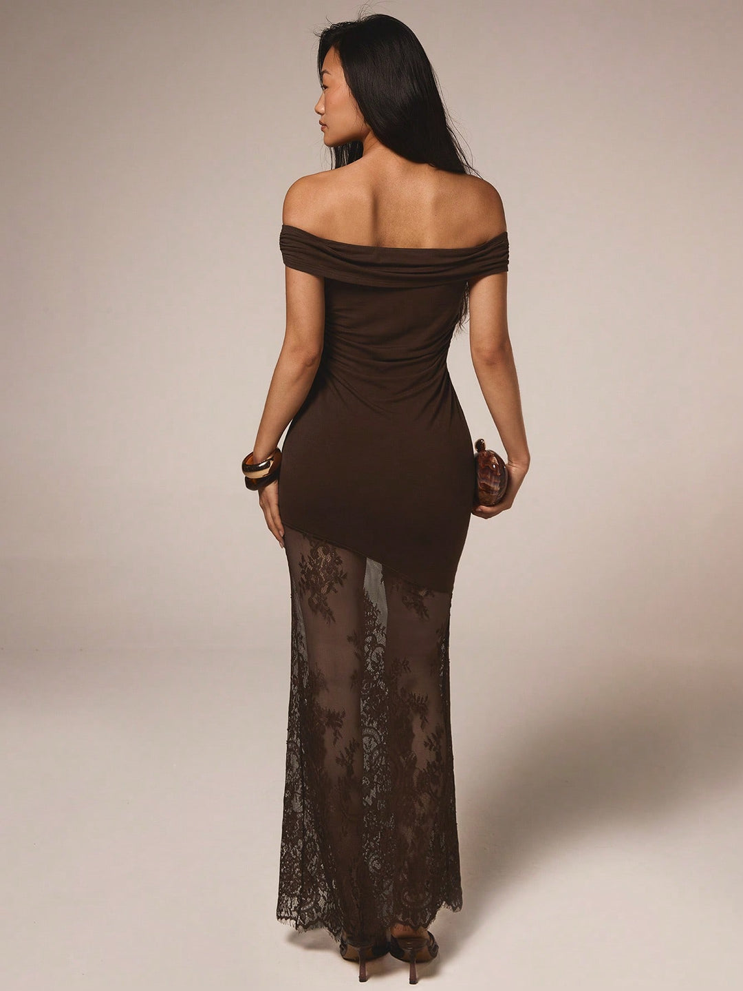 Rochie maxi SHEIN, maro