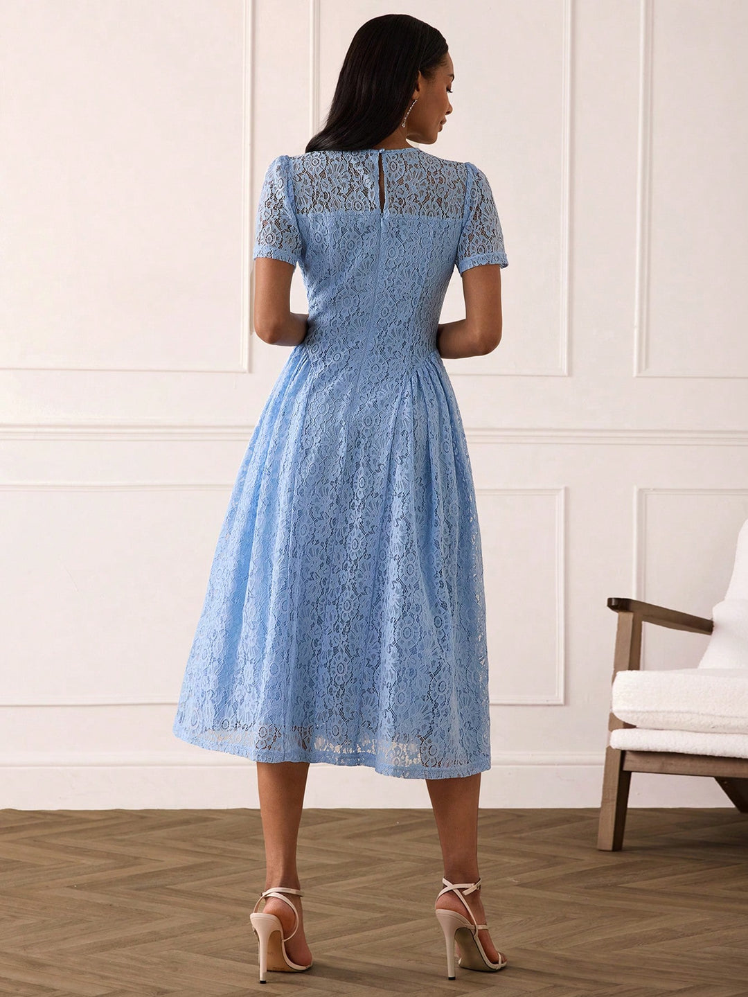 Rochie midi SHEIN, albastru