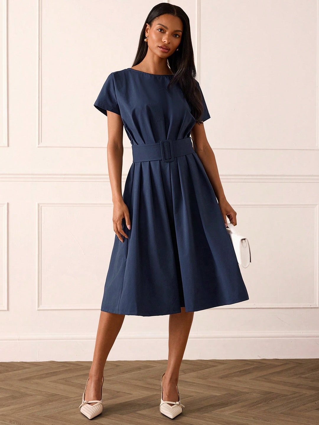 Rochie midi SHEIN, albastru
