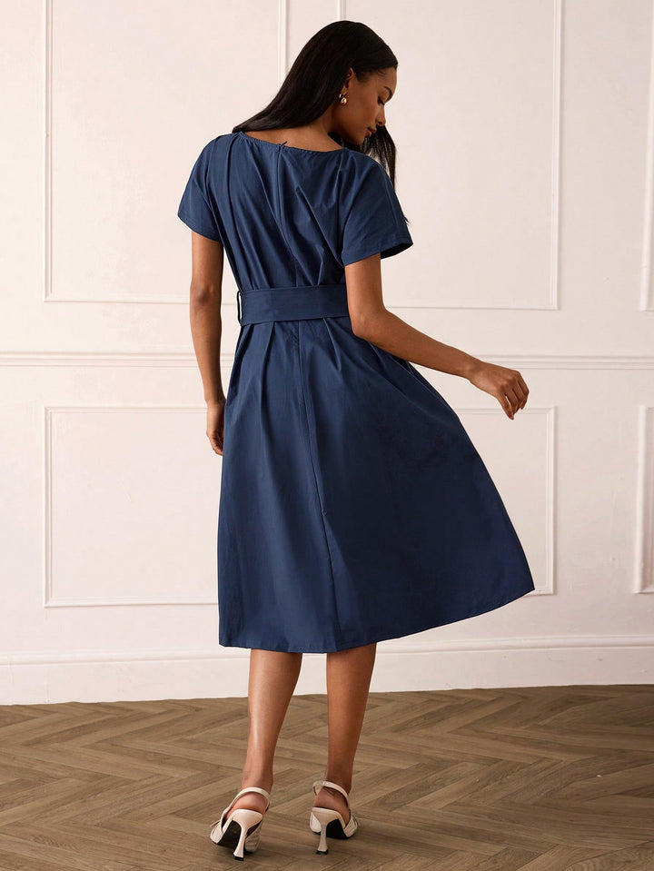 Rochie midi SHEIN, albastru