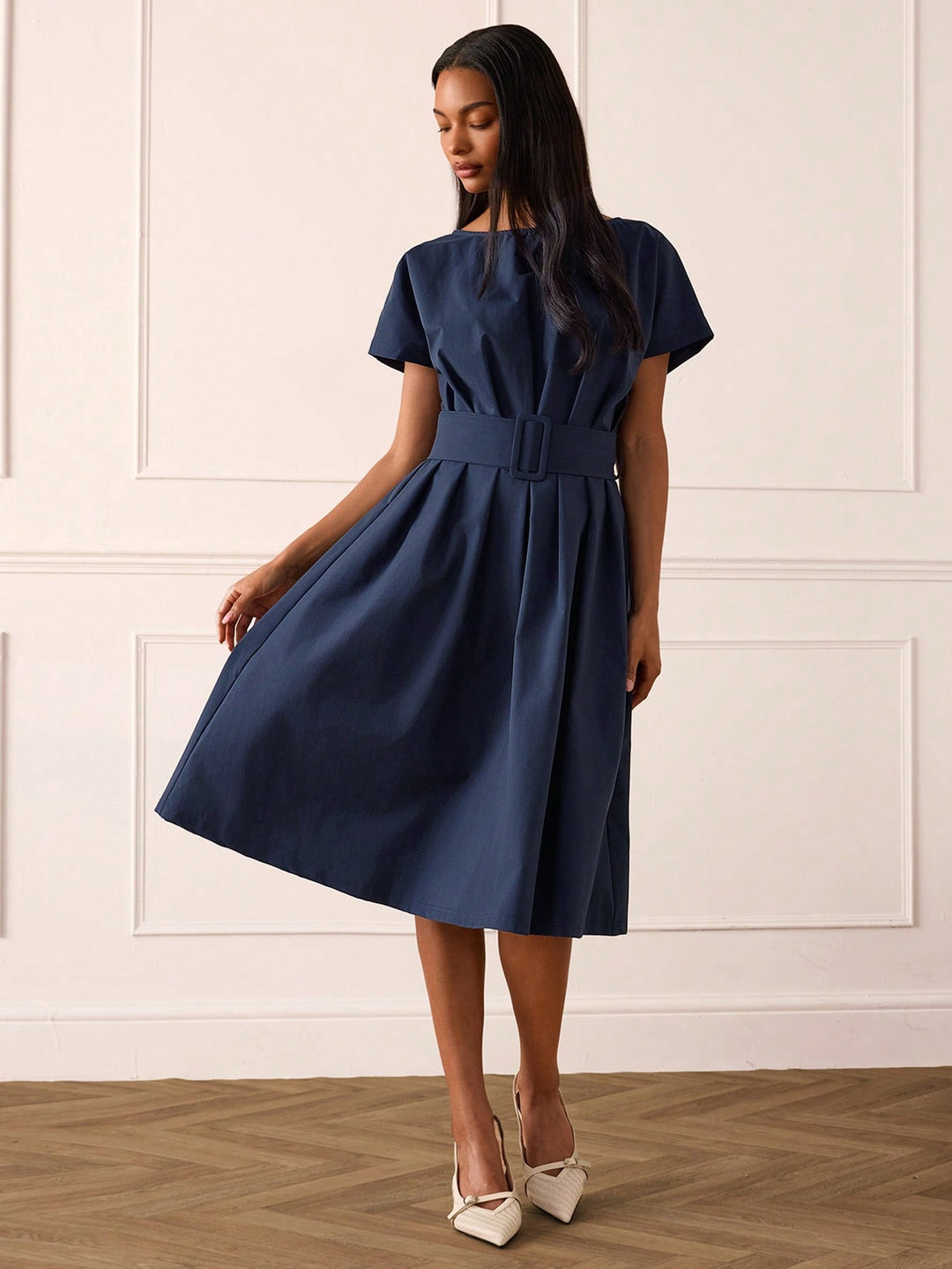 Rochie midi SHEIN, albastru