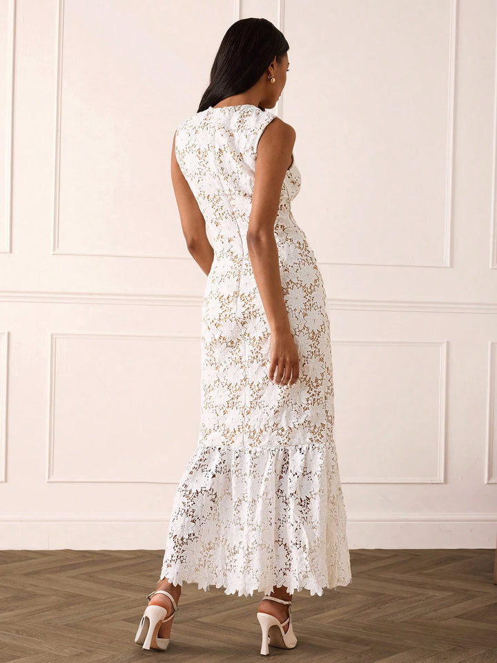 Rochie maxi SHEIN, alb