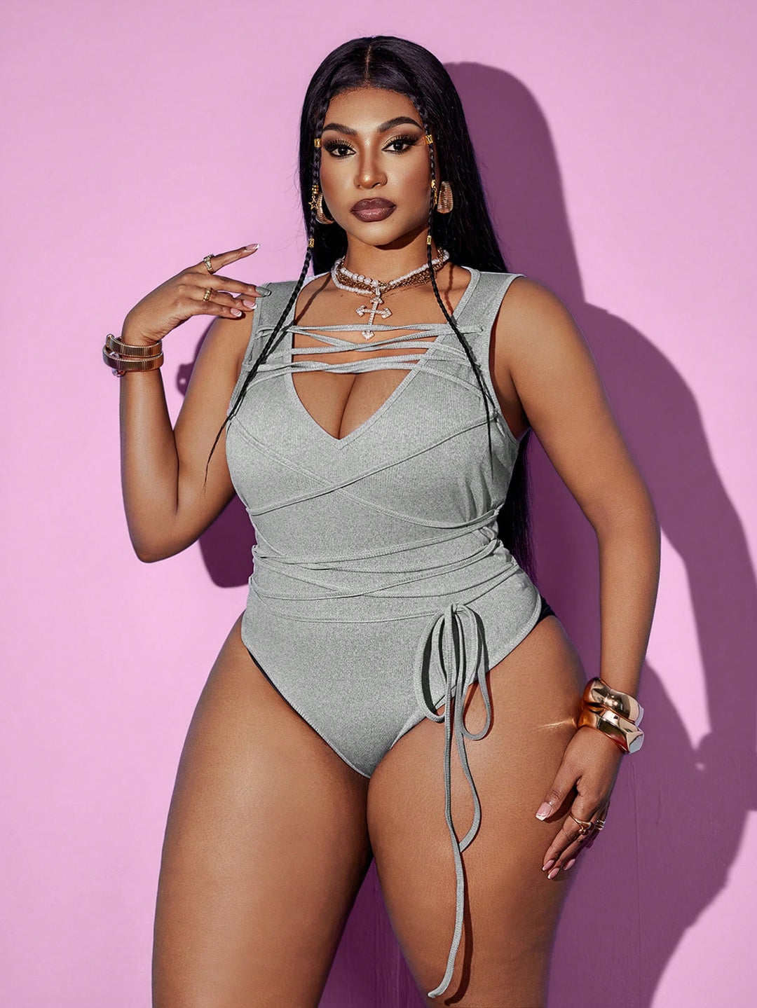 Body SHEIN, gri