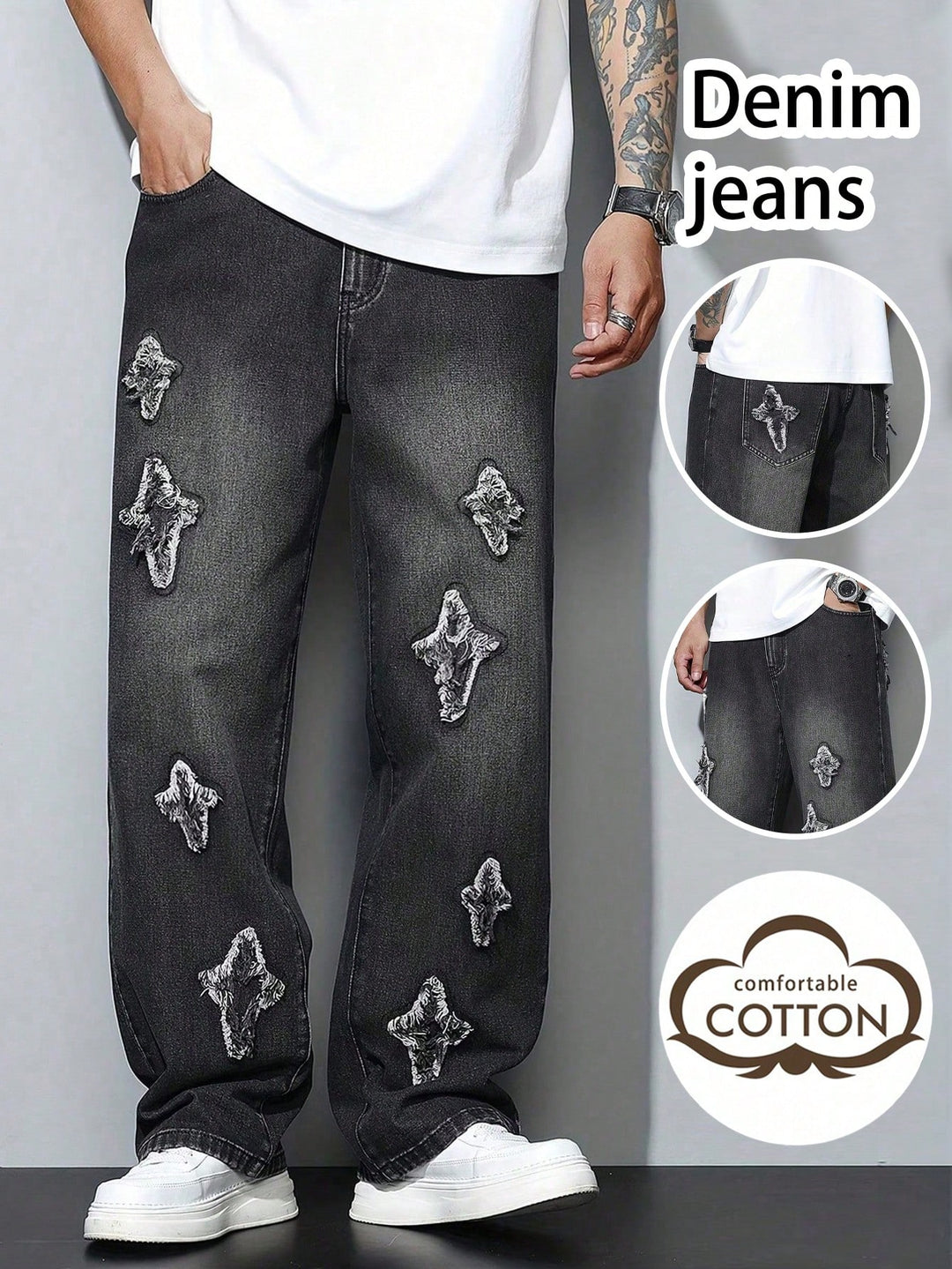 Jeans SHEIN, negru