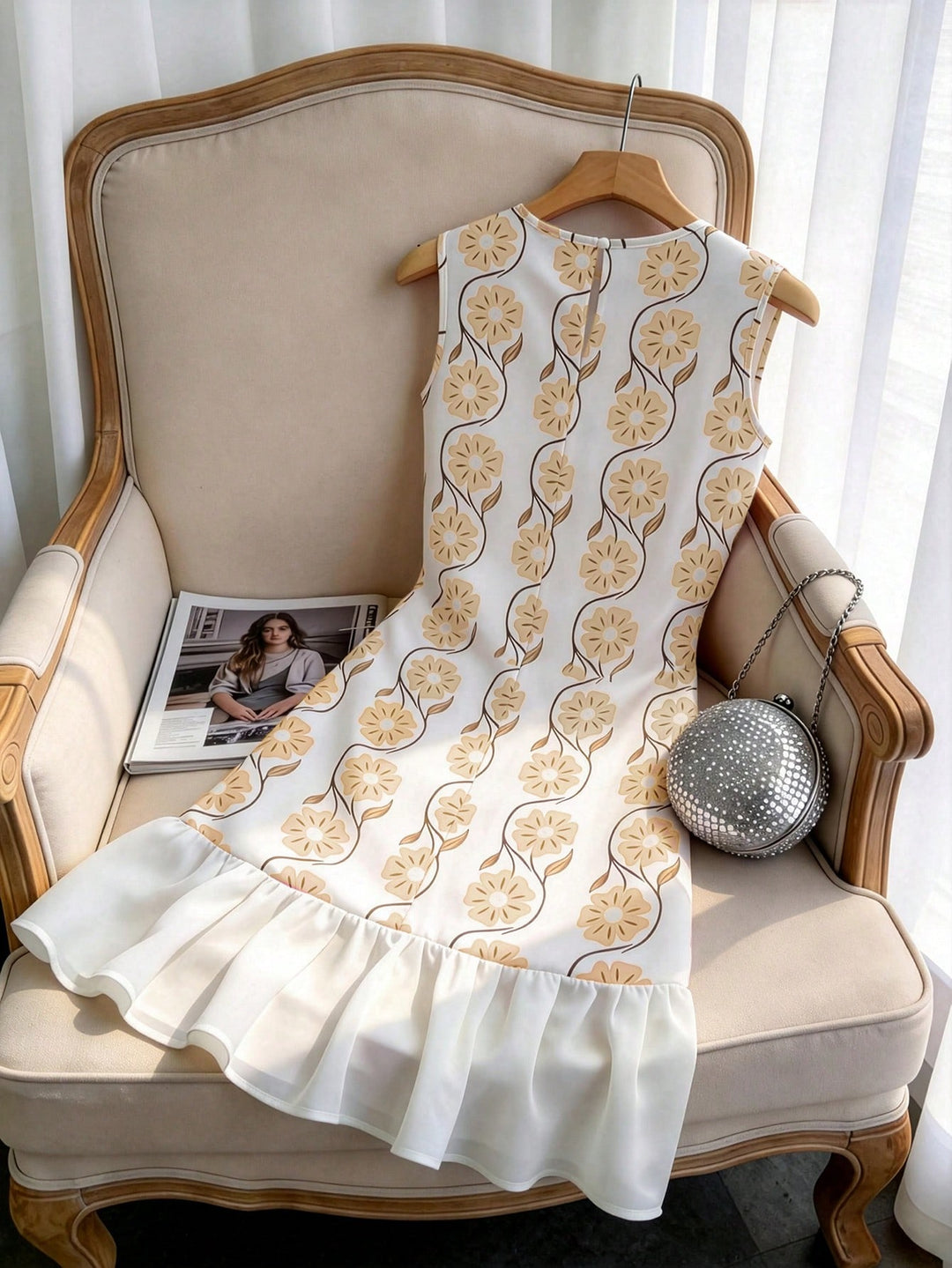 Rochie scurtă SHEIN, kaki