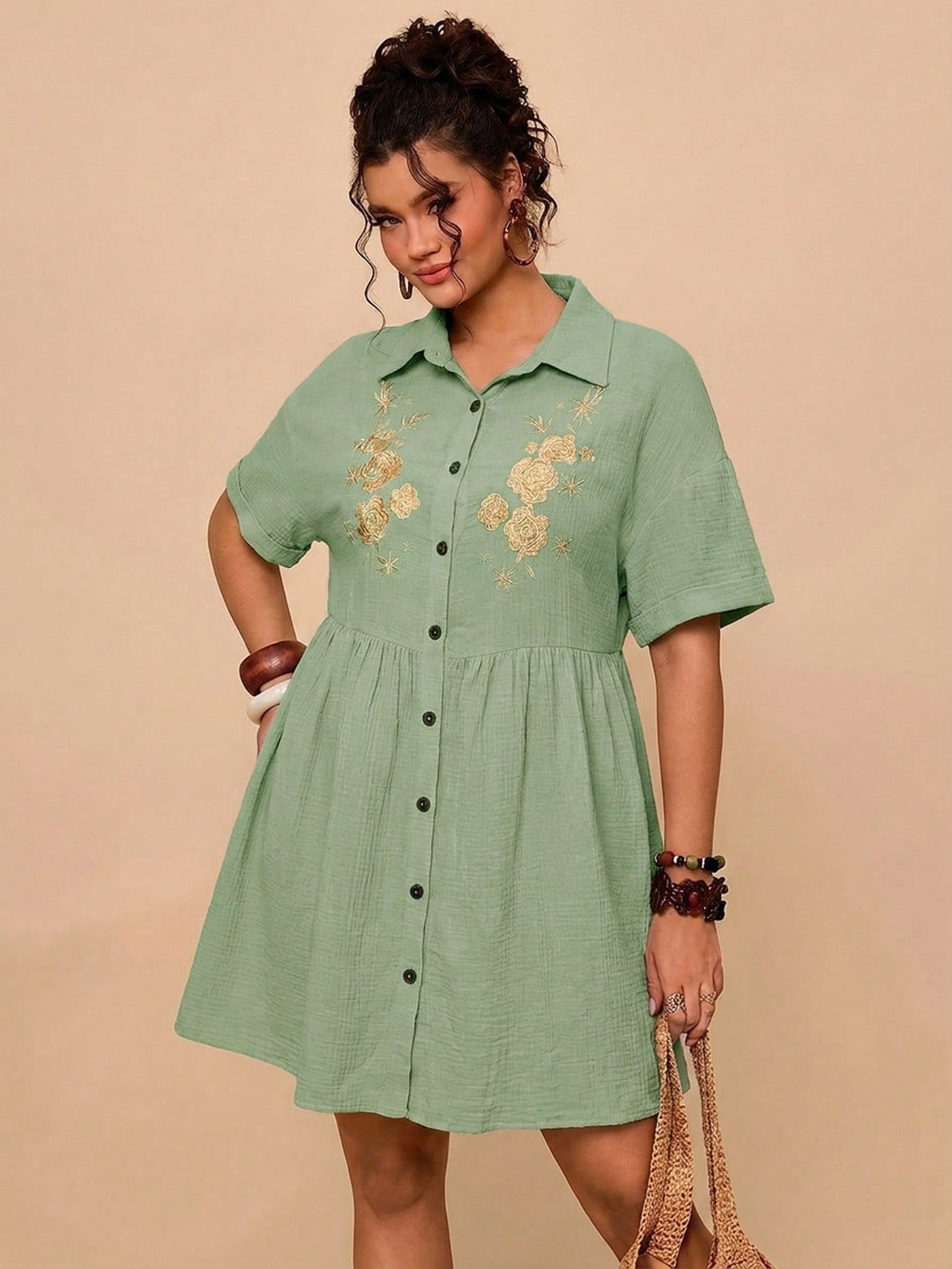 Rochie SHEIN, kaki