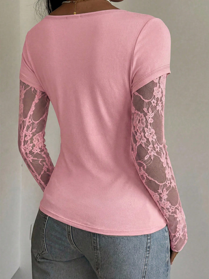 Tricou SHEIN, roz