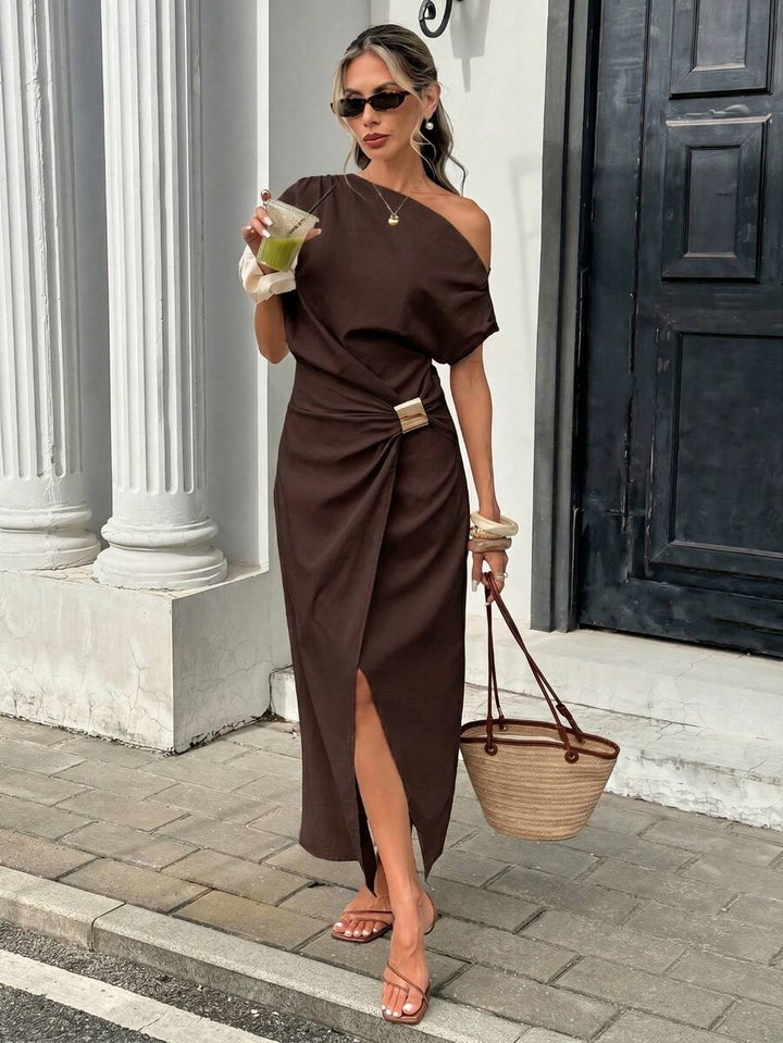 Rochie maxi SHEIN, maro