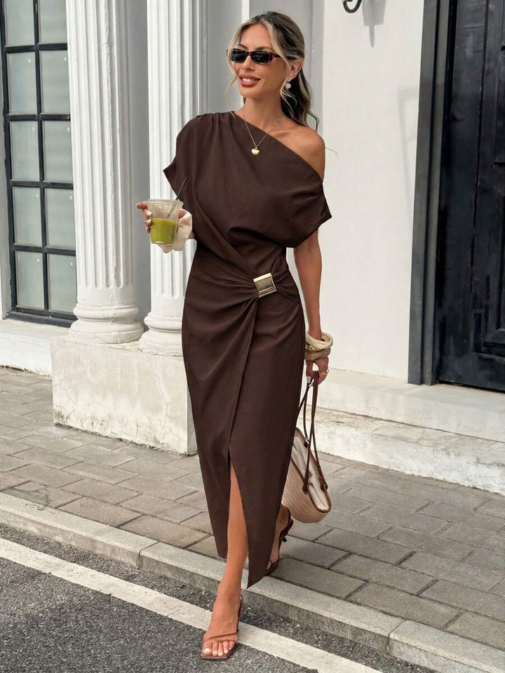 Rochie maxi SHEIN, maro