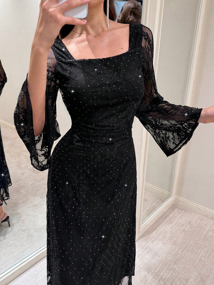 Rochie maxi SHEIN, negru