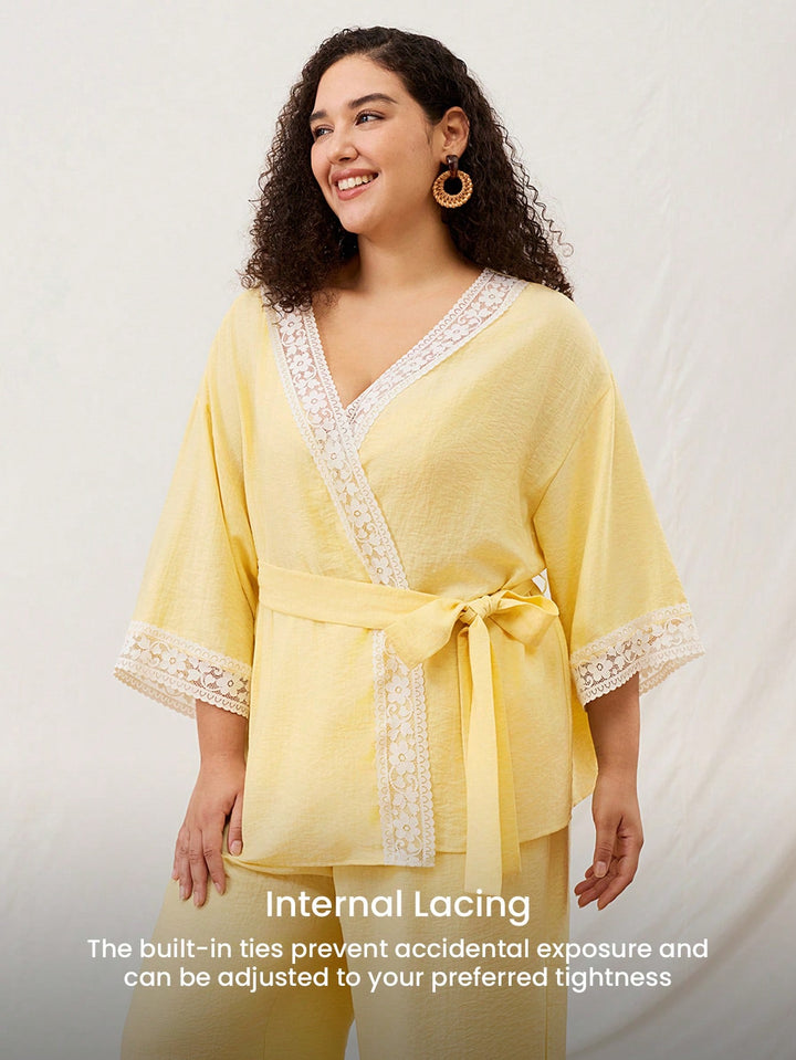 Set pijamale SHEIN, galben