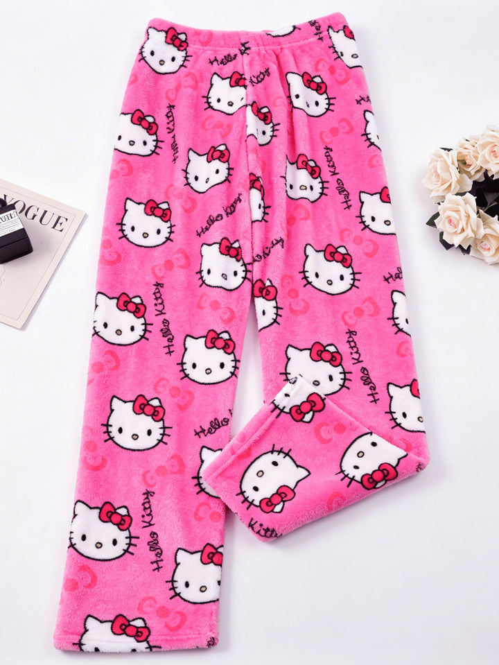 Pantaloni de pijama SHEIN, roz