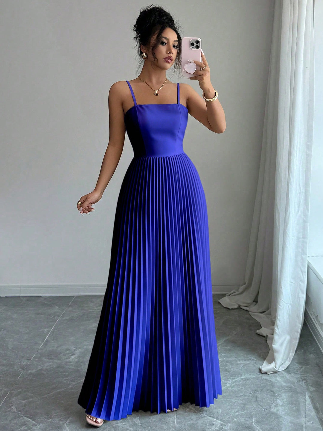 Rochie maxi SHEIN, albastru