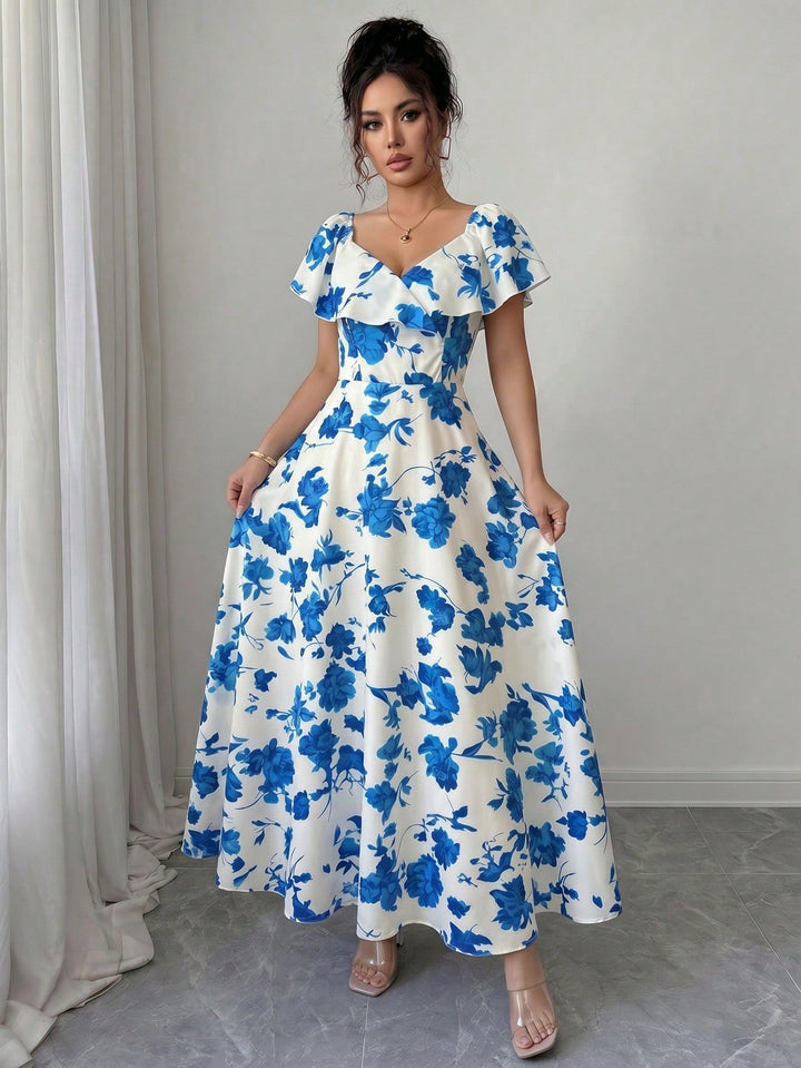 Rochie maxi SHEIN, albastru