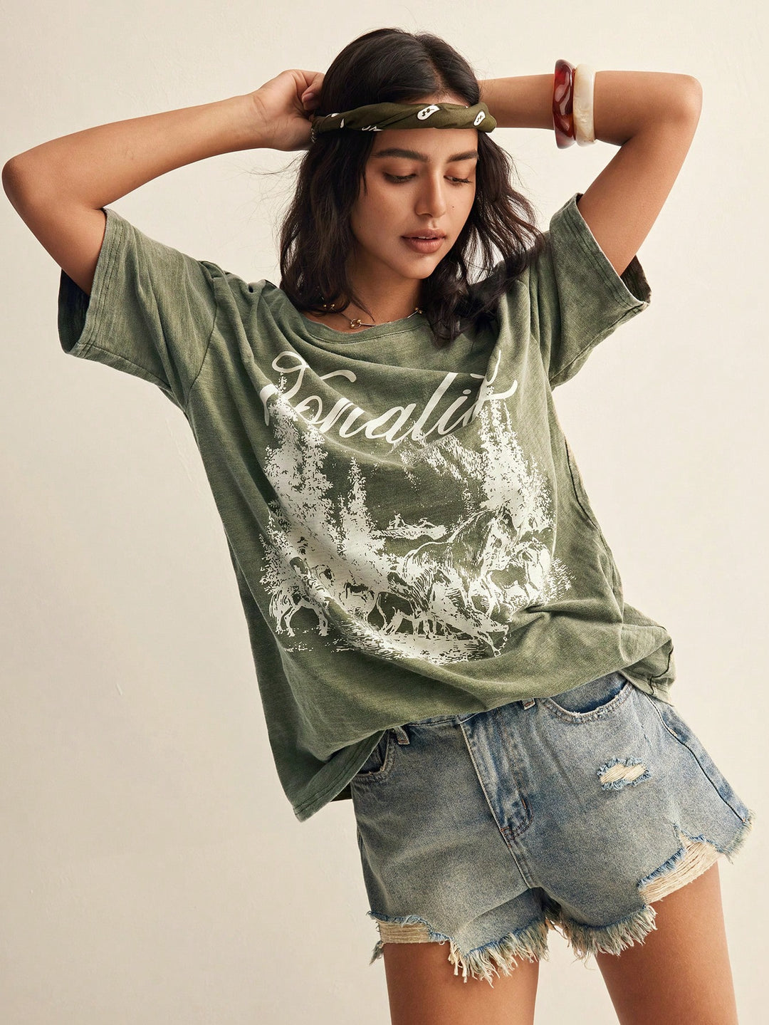 Tricou SHEIN, verde