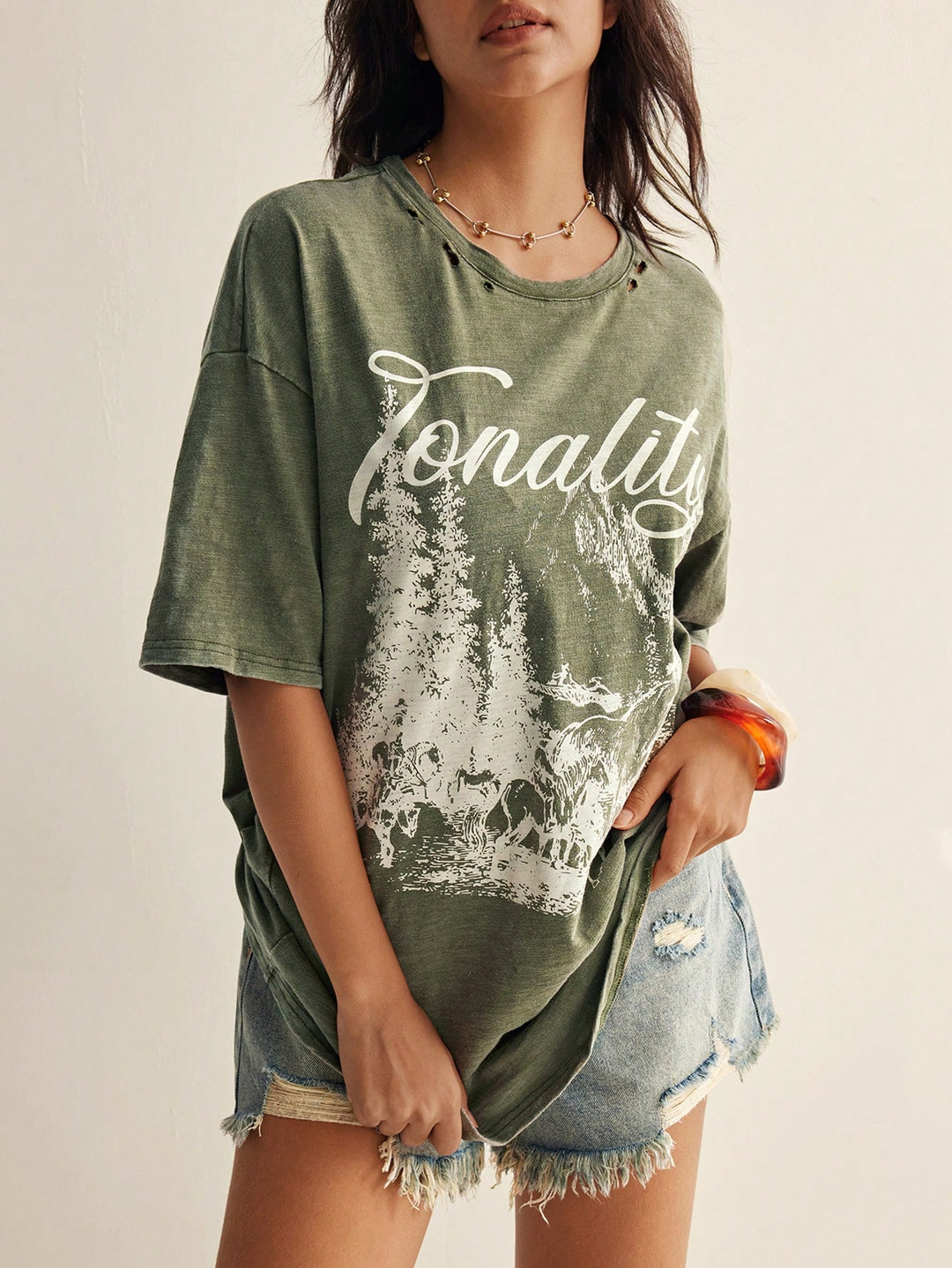 Tricou SHEIN, verde
