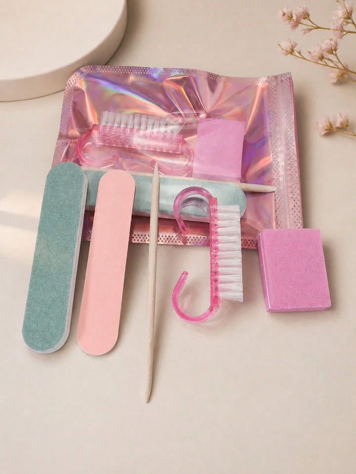 Set mini de manichiură SHEIN, mix culori