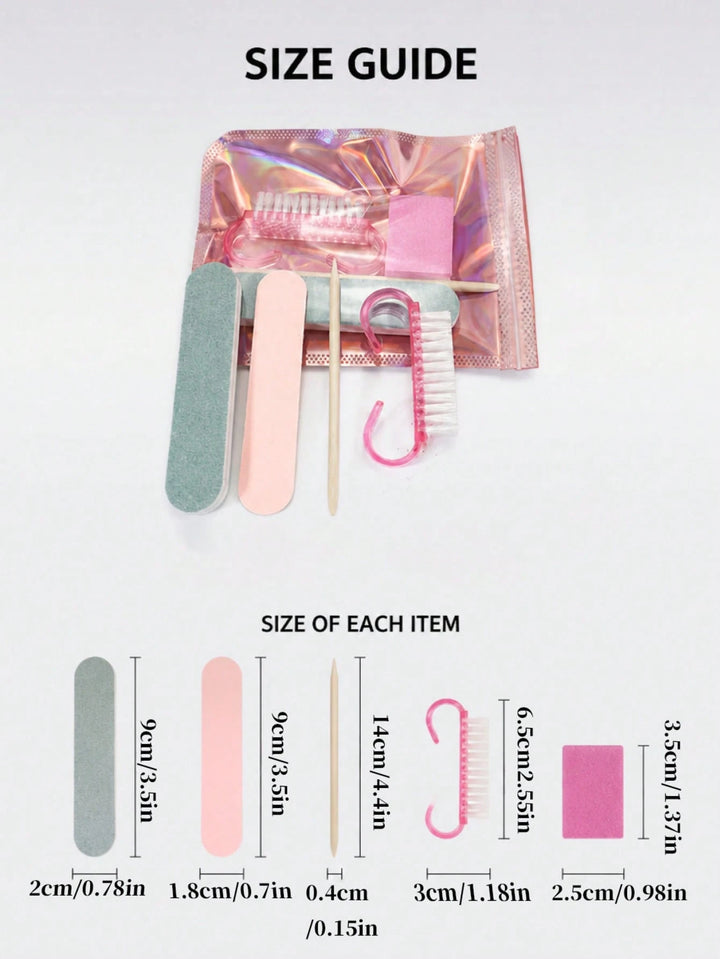 Set mini de manichiură SHEIN, mix culori