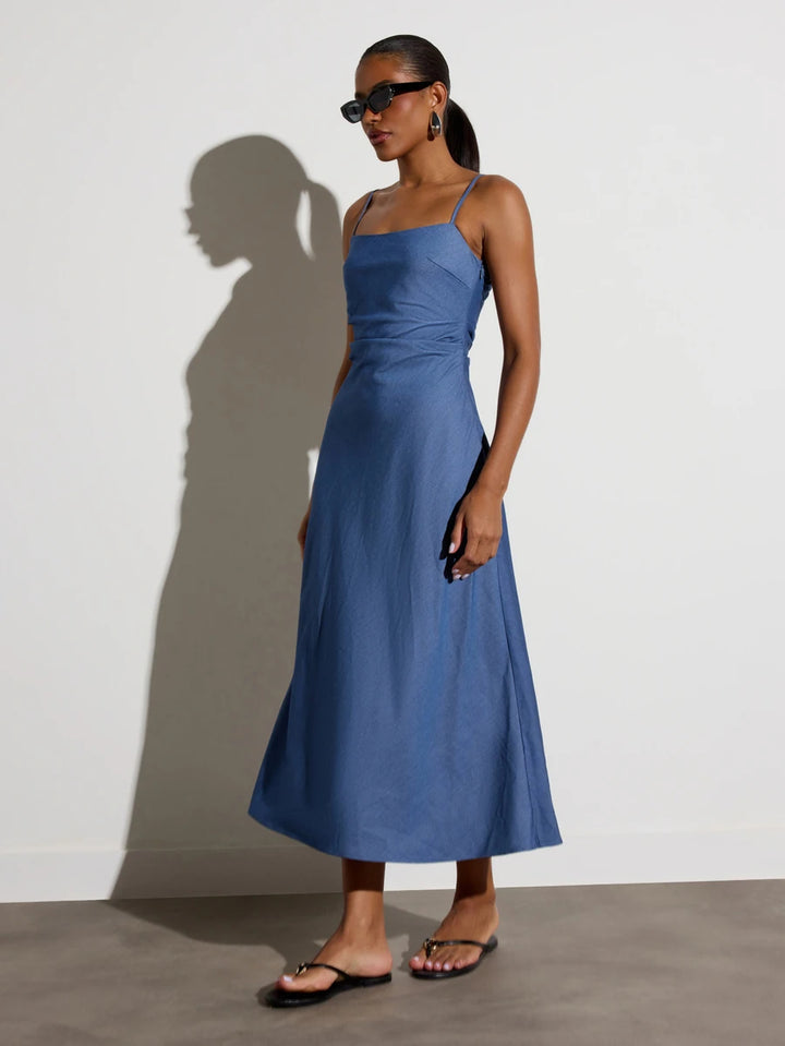 Rochie midi SHEIN, albastru